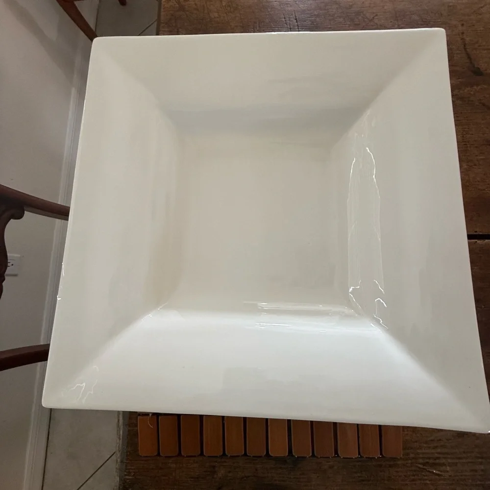 Williams Sonoma White Square Italian Serving Dish 14”